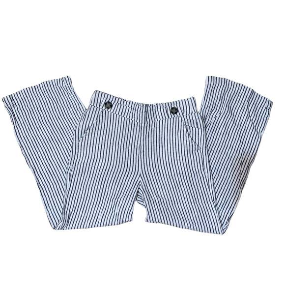 Definitions by D. Jeans Pants Elastic Waist Coastal Grandma Linen Pants sz small - Picture 1 of 6